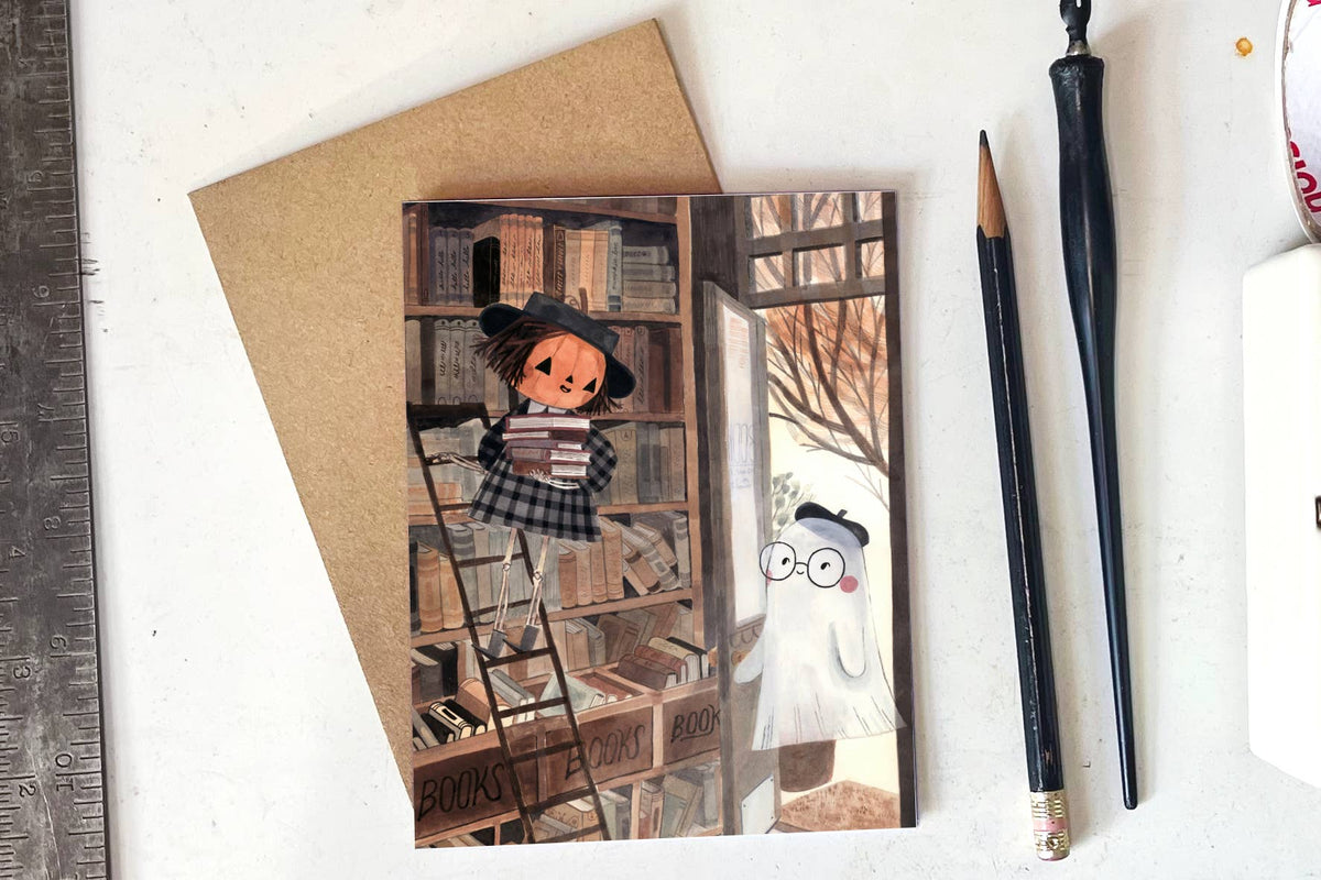 Bookshop Visit - Greeting Card