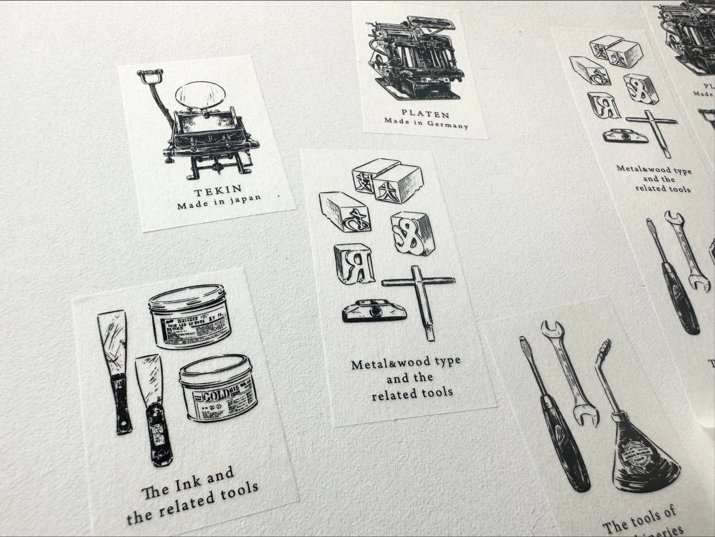 Oeda Letterpress Washi Tape - 10th Anniversary Letterpress