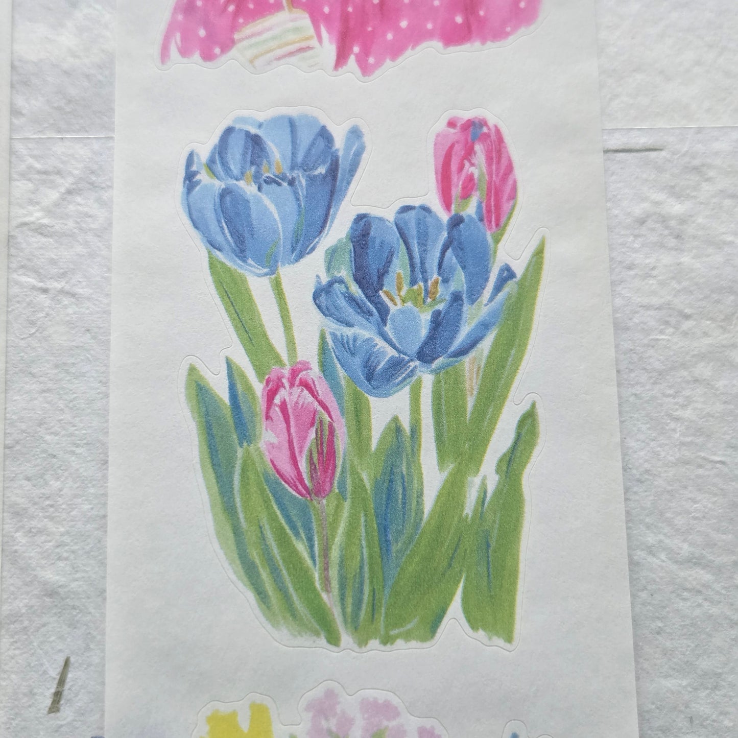London Gifties Bright Cottage Farm Garden Stamps kiss-cut raised 3D gloss 6cm wide