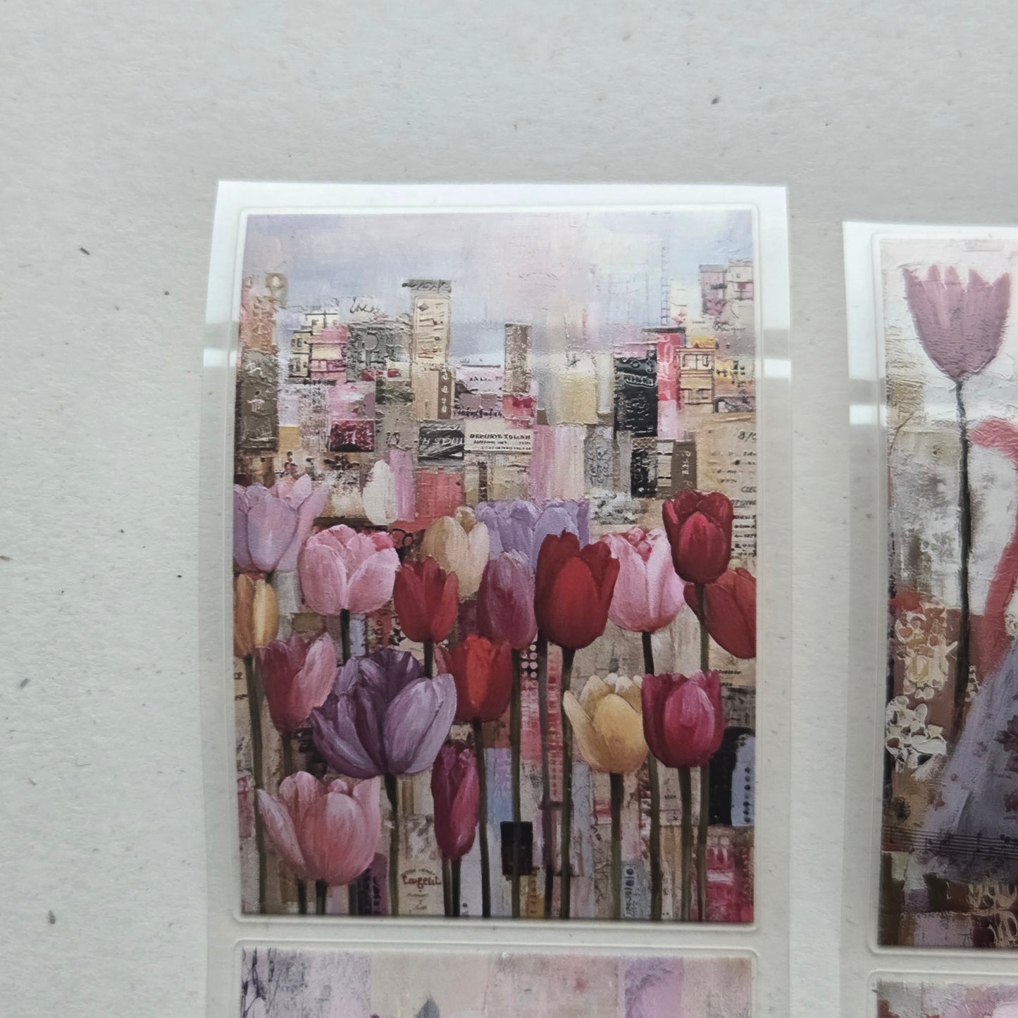 London Gifties Colourful Summer Collage Bits 6cm Wide Kiss Cut Ink PET Tape