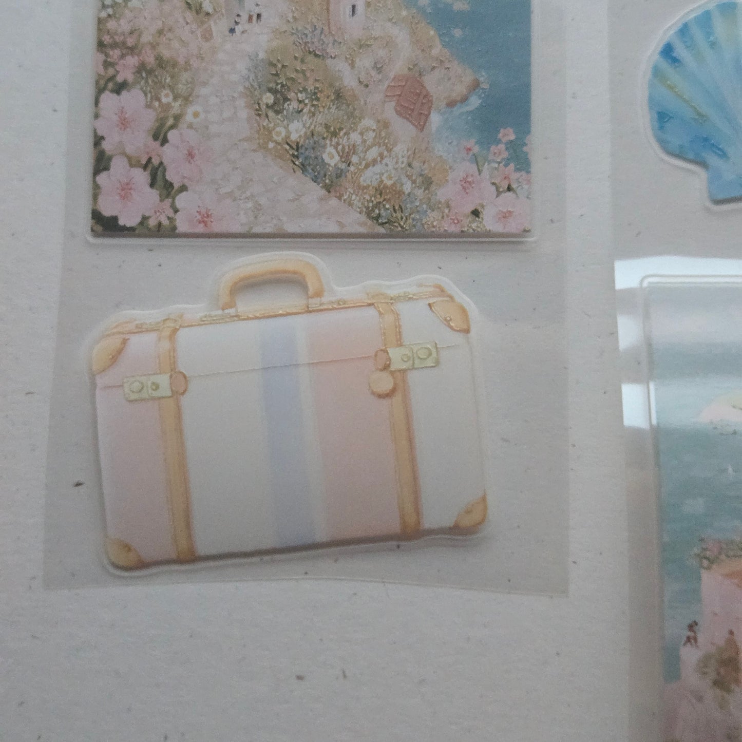 London Gifties Mediterranean Coastal Holiday Time 6cm Wide Kiss Cut Ink PET Tape