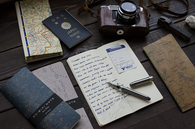 Yamamoto RO-BIKI Note Map Series Notebook - Topographical Map 3.6"x8.3"