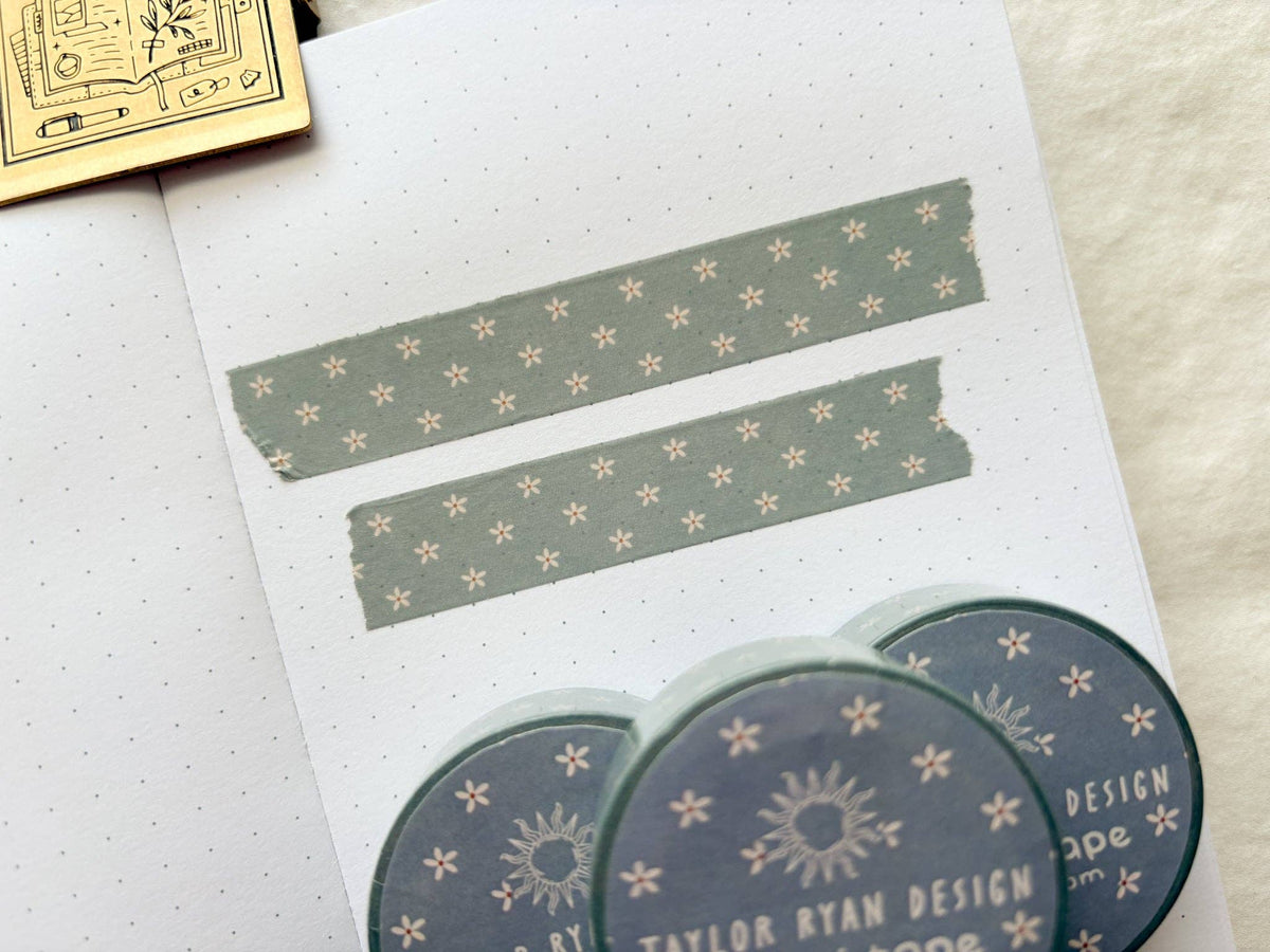 Taylor Ryan Design Blue Floral Washi Tape