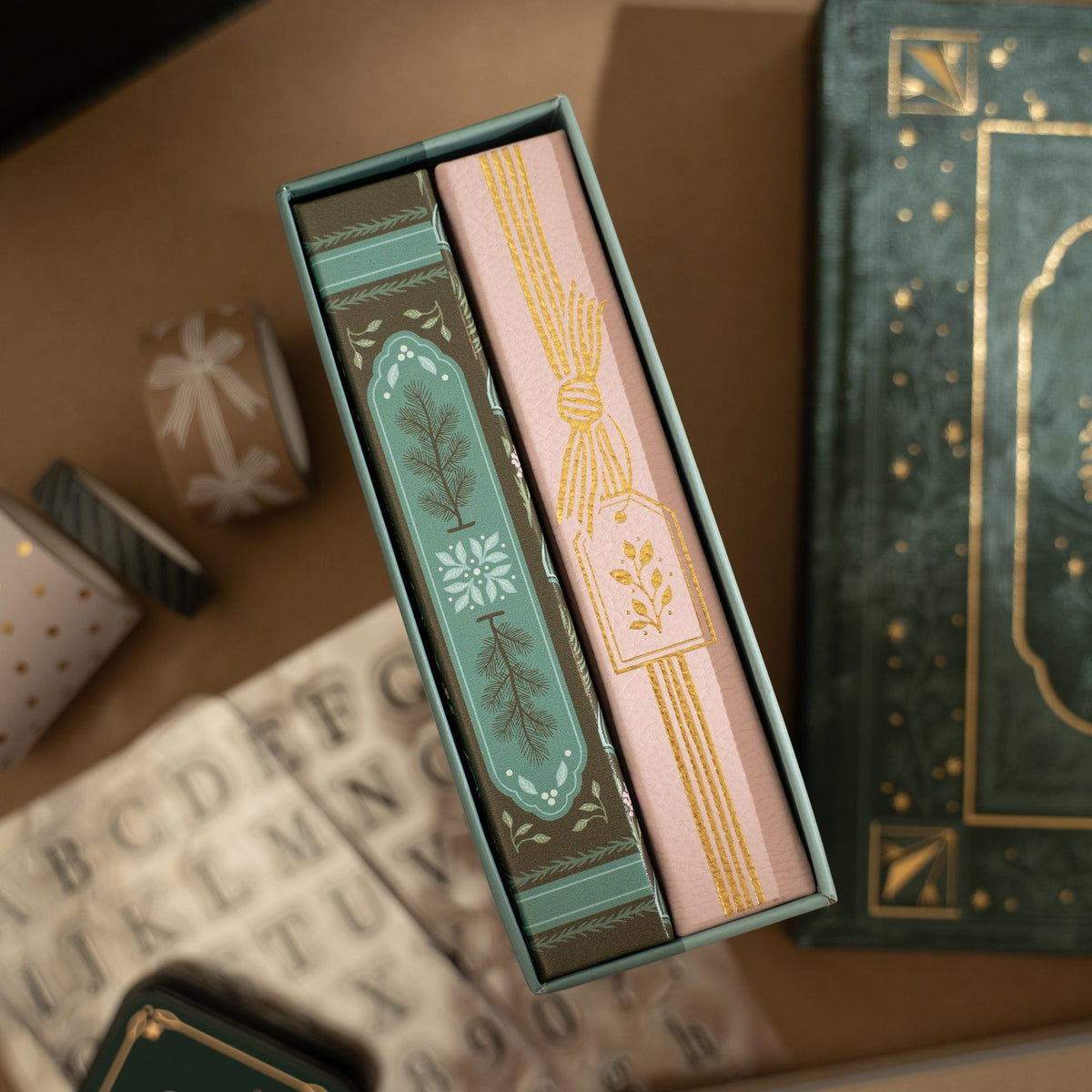 Archer & Olive Advent 2026 XL Pocket Library - Set of 2: Wrapped in Paper, Tied with a Bow