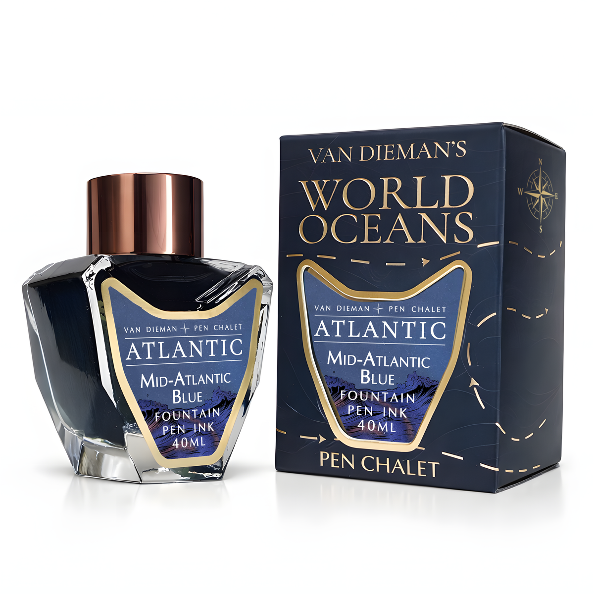 World Oceans - Atlantic: Mid-Atlantic Blue - 4ml Fountain Pen Ink Sample