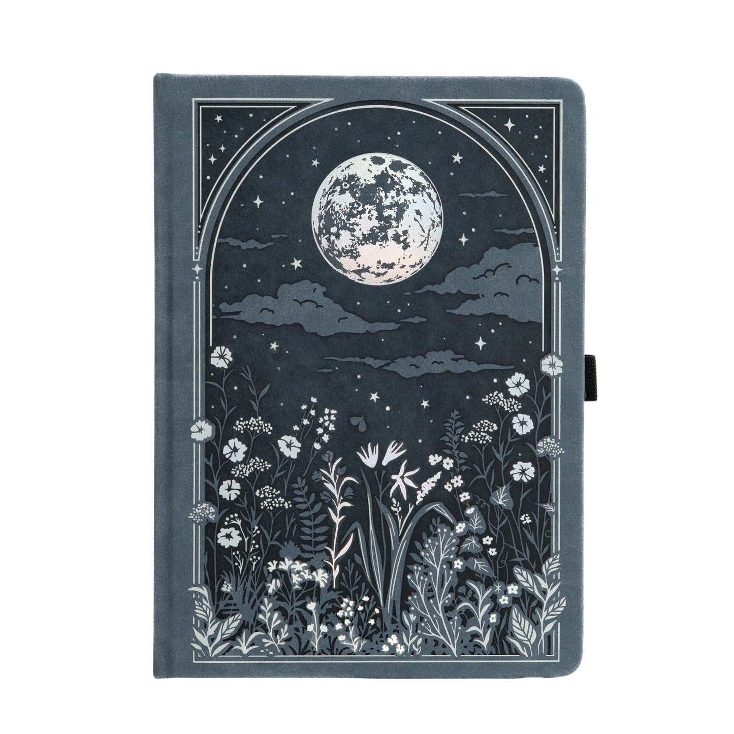 Moonlit Garden A5 Ivory Dot Grid Notebook - Archer & Olive
