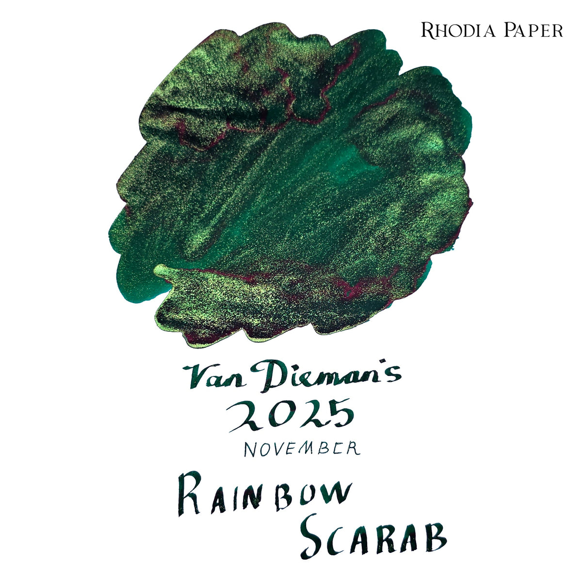 2025 Ink of the Month - Rainbow Scarab - 4ml Fountain Pen Ink Sample