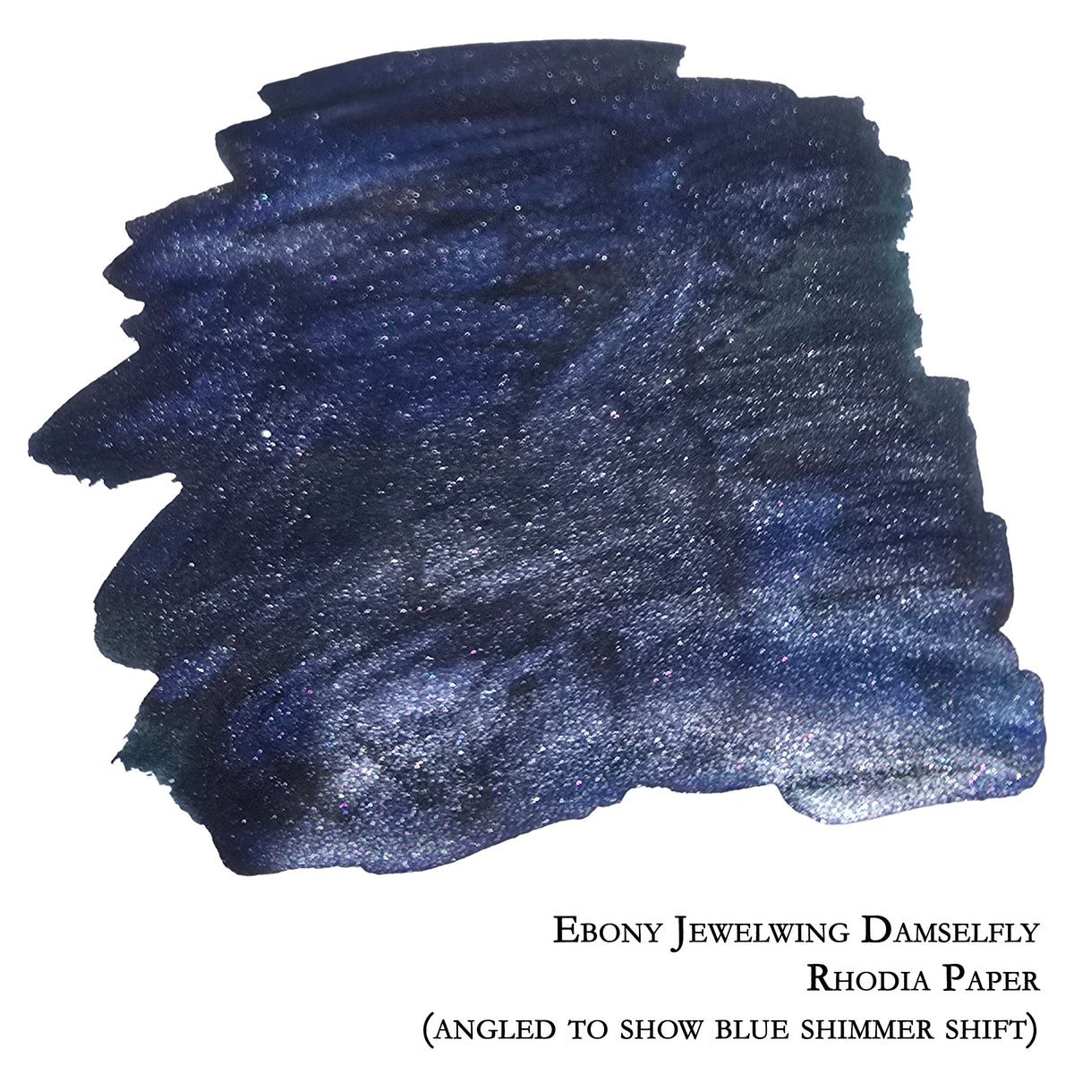 2025 Ink of the Month - Ebony Jewelwing Damselfly - 4ml Fountain Pen Ink Sample