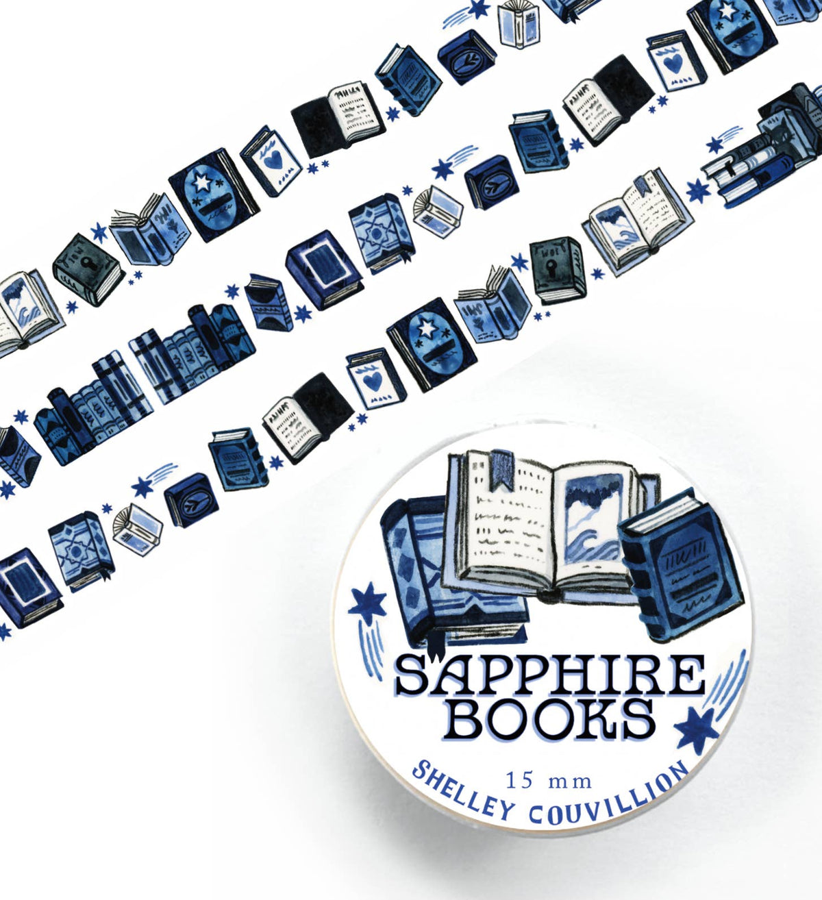 Sapphire Books Washi Tape | Book Lover Stationery