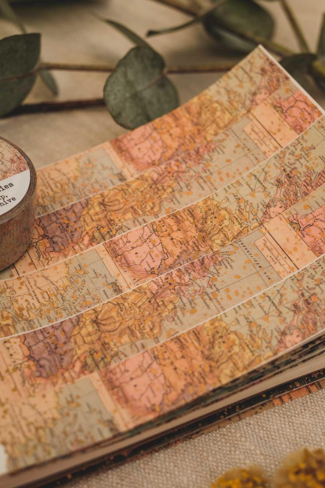 London Gifties World map, 1910 archive washi tape image 3