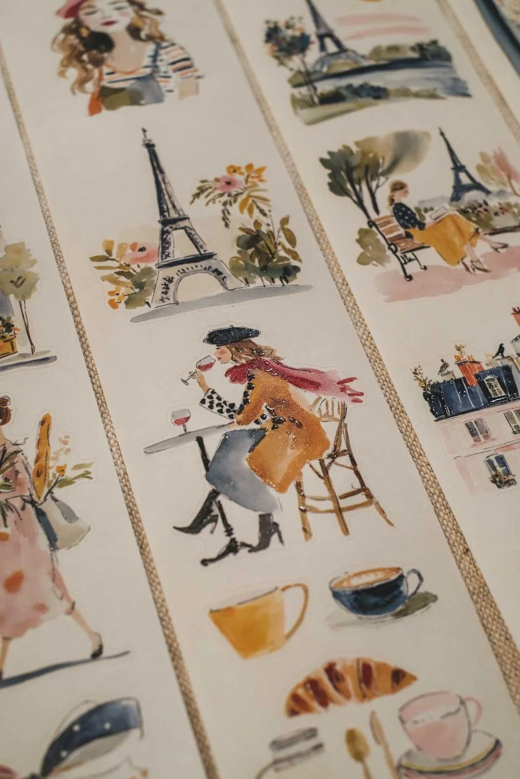 Fresh Spring Air of Paris kiss-cut Washi Tape