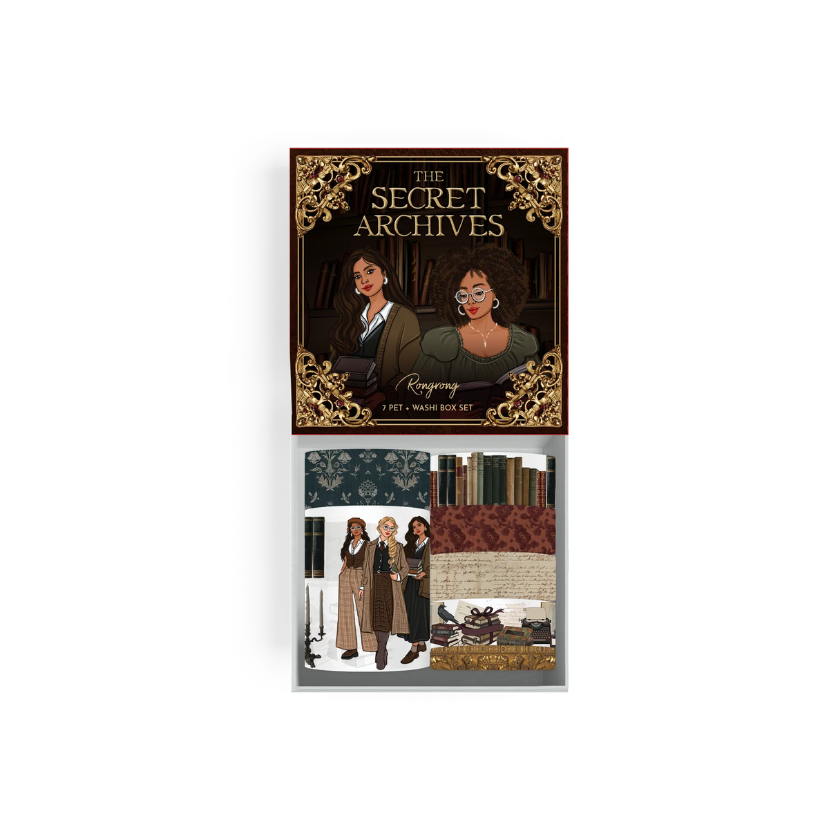 The Secret Archives Pre-cut PET Tape + Washi Box