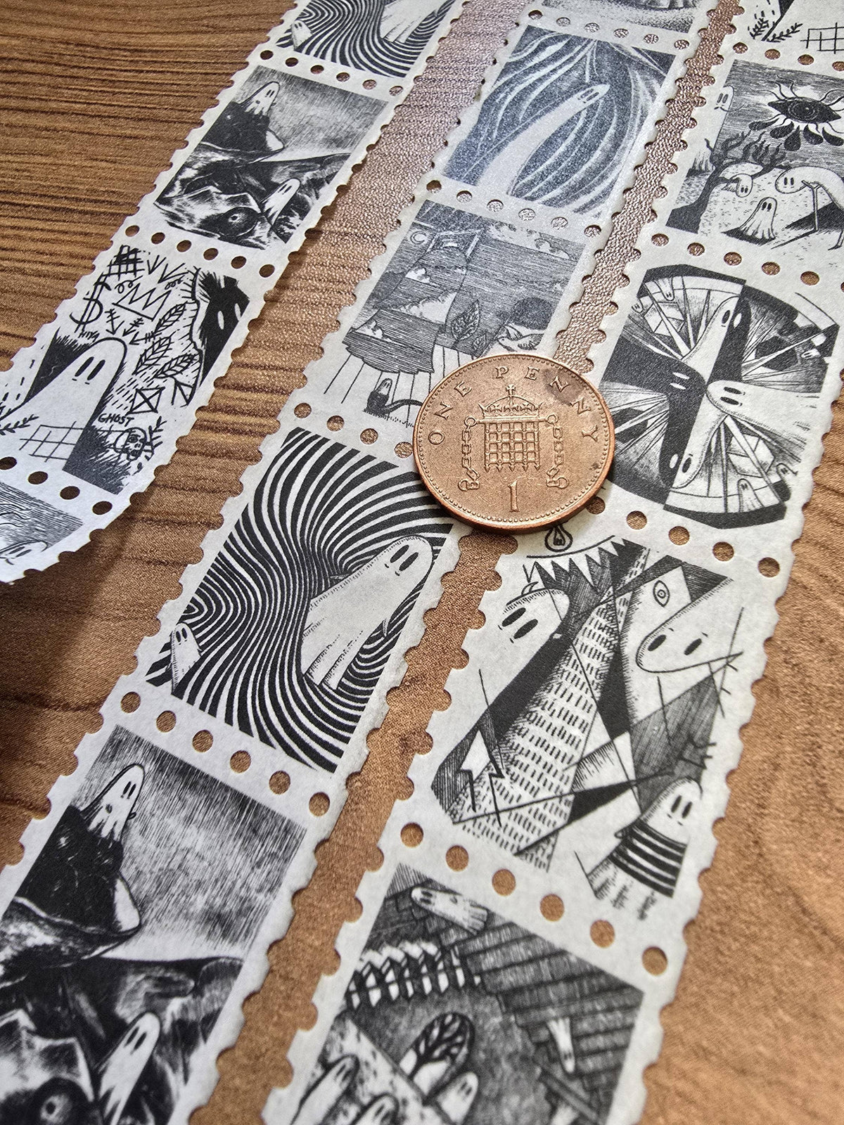 Creative Spirits No. 2 Ghosts of Art History stamp washi tape by Jon Turner