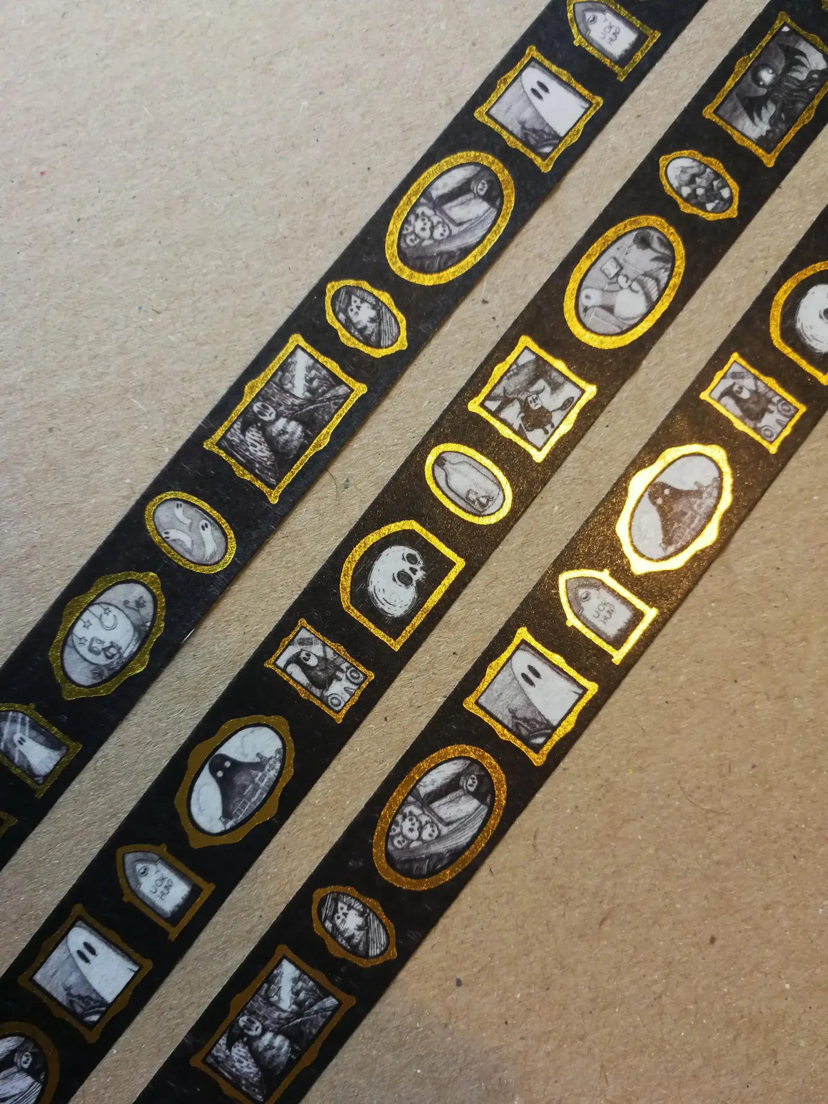 Gallery of Curiosities gold foil washi tape by Jon Turner Illustration