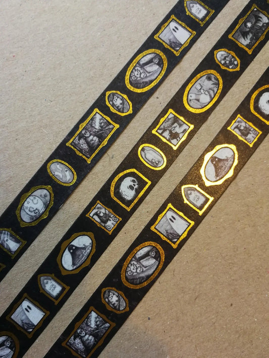 Gallery of Curiosities gold foil washi tape by Jon Turner Illustration