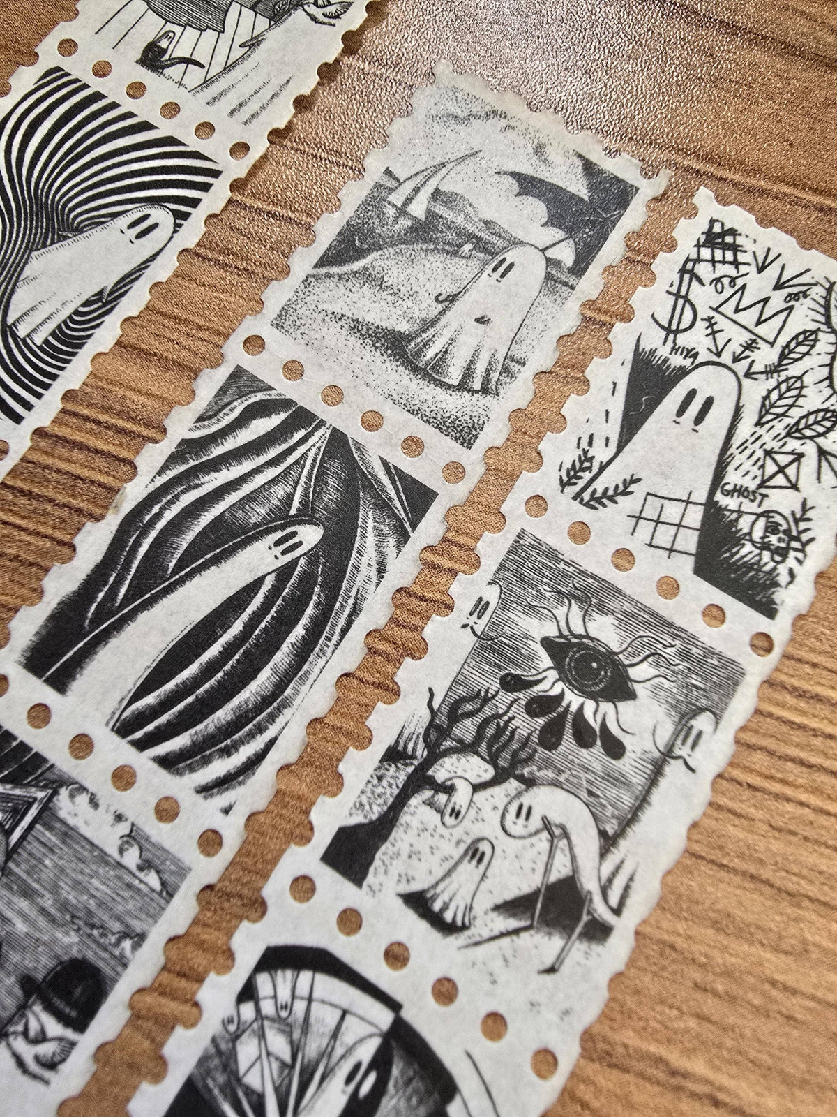 Creative Spirits No. 2 Ghosts of Art History stamp washi tape by Jon Turner