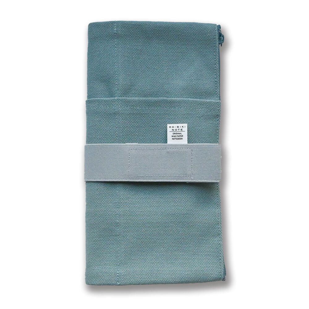 Yamamoto RO-BIKI NOTE CANVAS COVER in VINTAGE BLUE