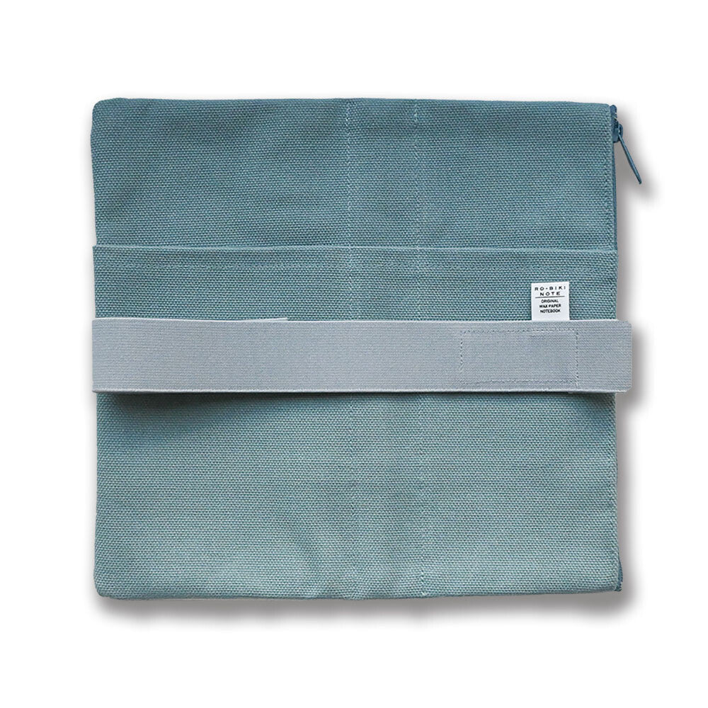 Yamamoto RO-BIKI NOTE CANVAS COVER in VINTAGE BLUE