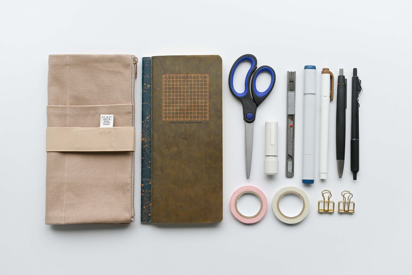 Yamamoto RO-BIKI NOTE CANVAS COVER Clay Beige