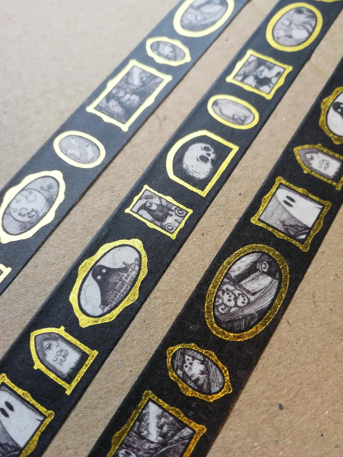 Gallery of Curiosities gold foil washi tape by Jon Turner Illustration