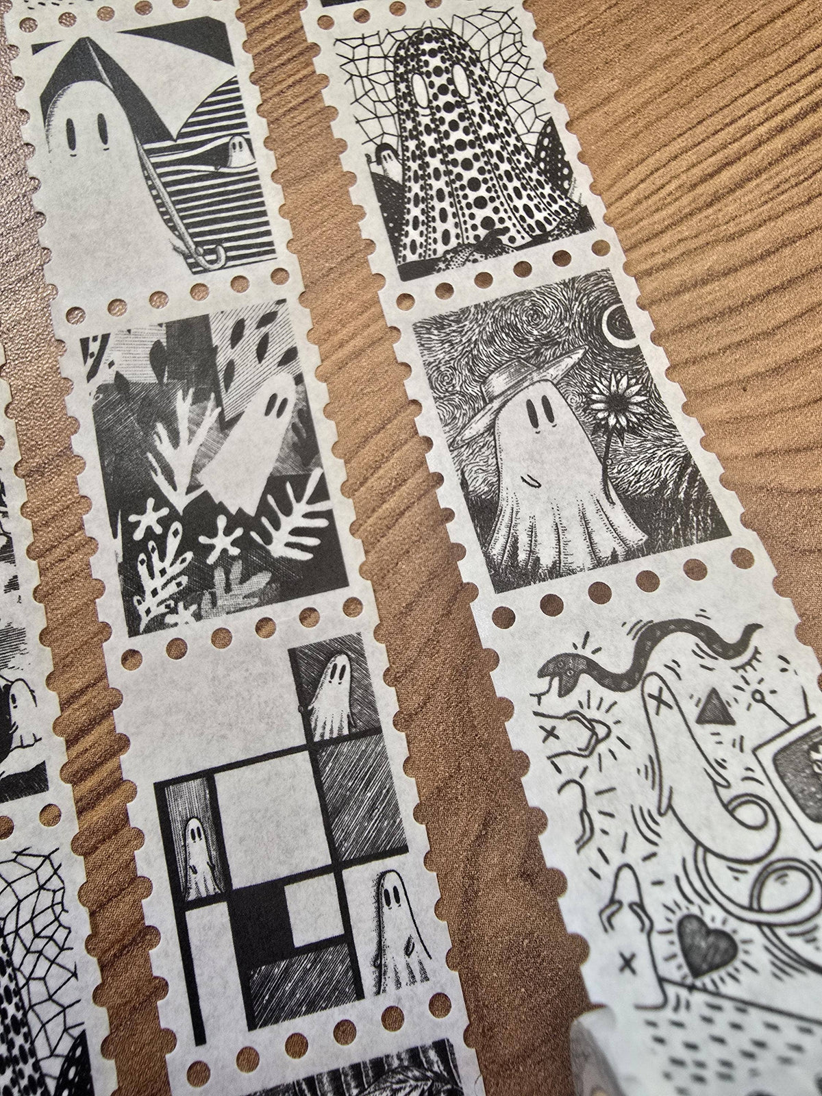 Creative Spirits No. 1 Ghosts of Art History stamp washi tape by Jon Turner