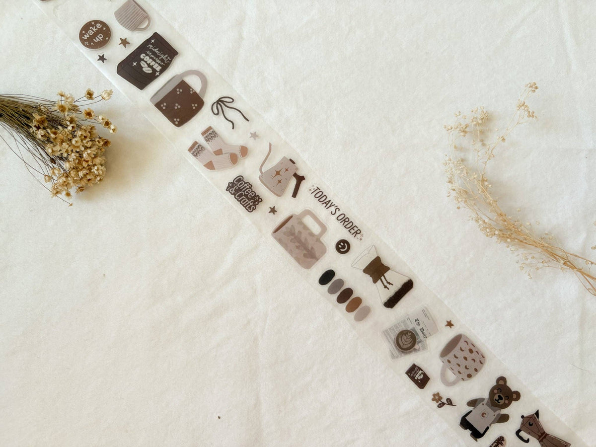 Taylor Ryan Design Cozy Coffee PET Tape kiss-cut