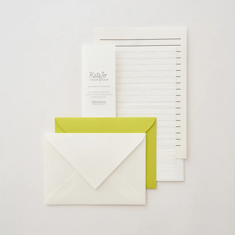 KateJo Onion Skin Letter Set Polka Raid by Dressco