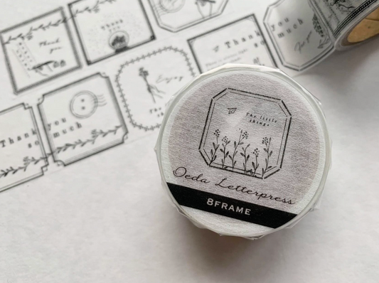 Oeda Letterpress Washi Tape - 8 Frame