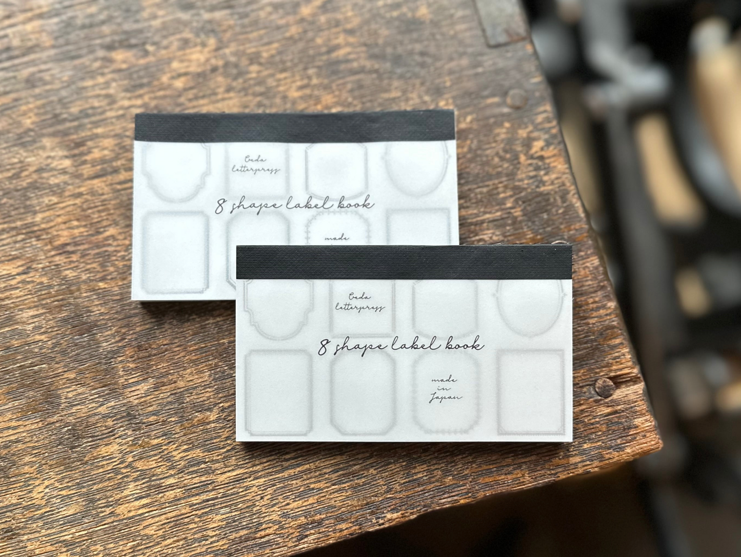Oeda Letterpress 8 Shape Label Book - Bronze