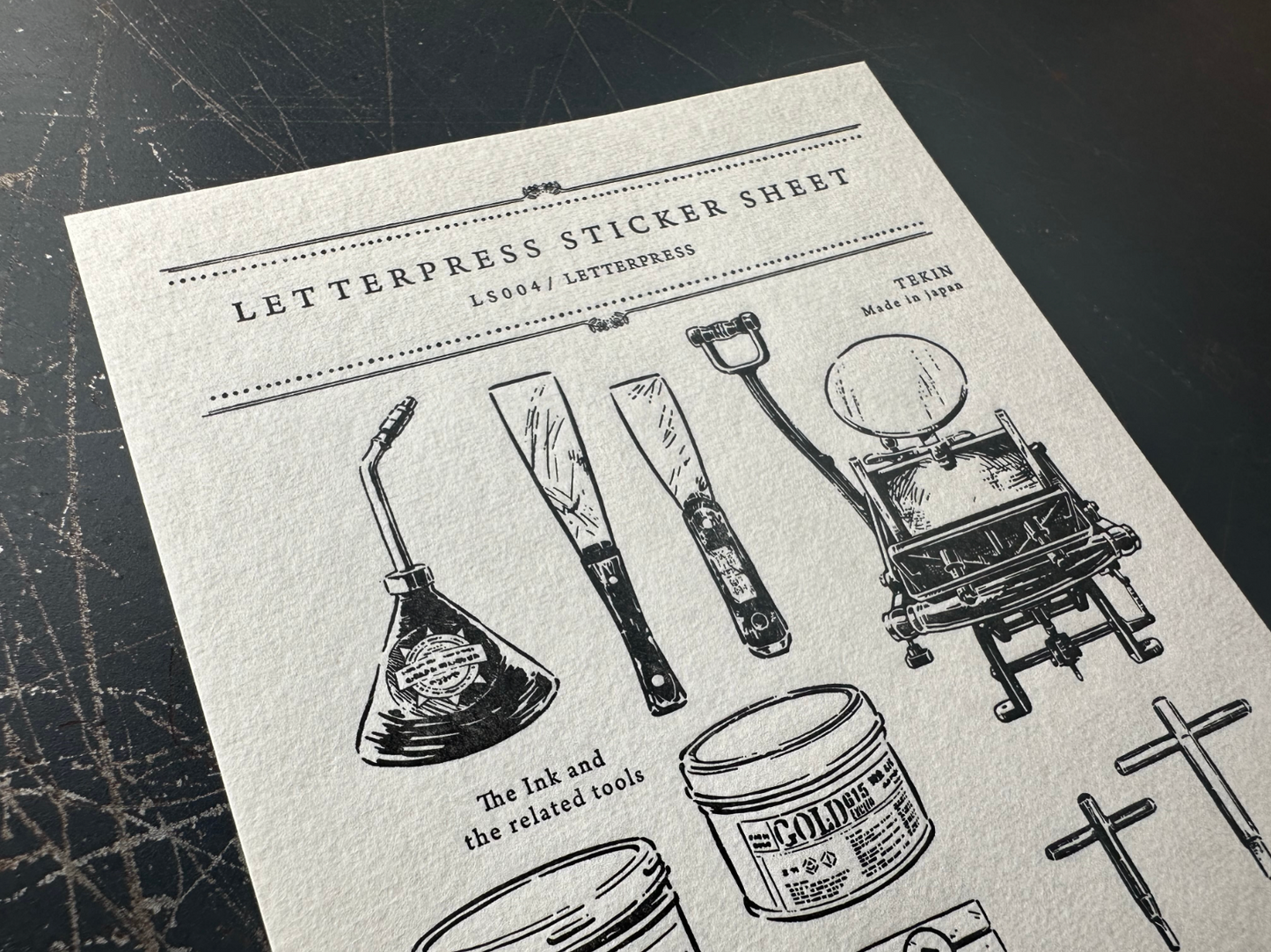 Oeda Letterpress Sticker Sheet - 10th Anniversary Letterpress