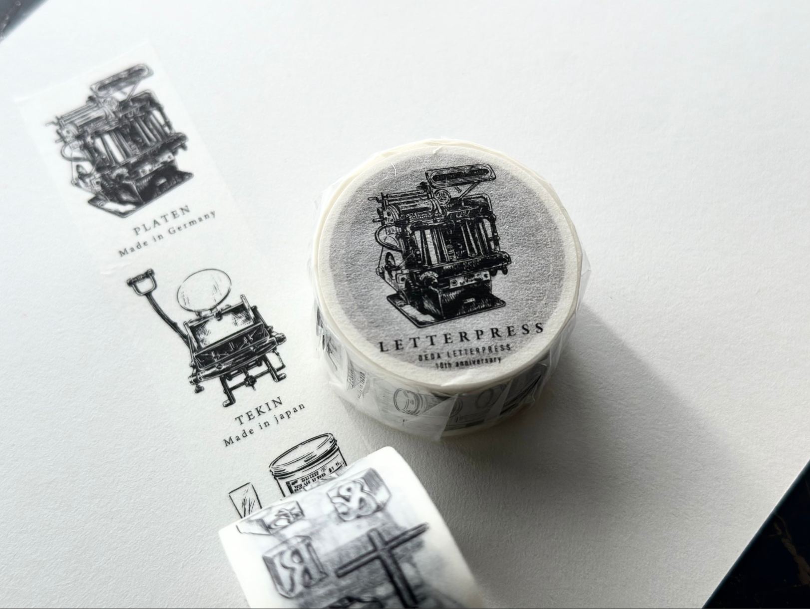 Oeda Letterpress Washi Tape - 10th Anniversary Letterpress