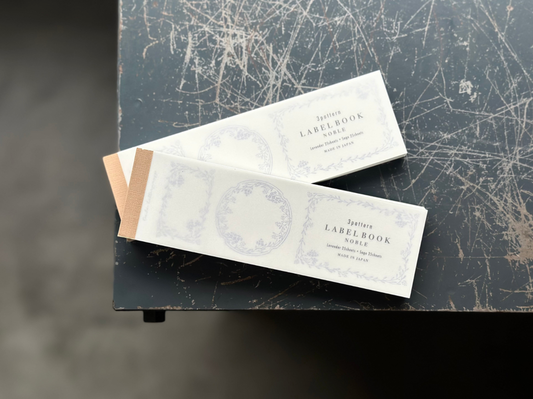 Oeda Letterpress 3 Pattern Label Book Noble - Lavender & Sage