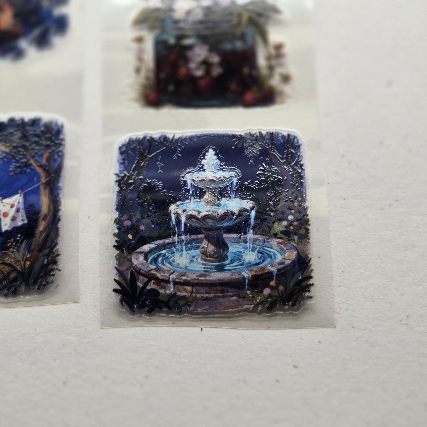 London Gifties Midnight Fairytale Forest Tea 6cm kiss cut PET tape