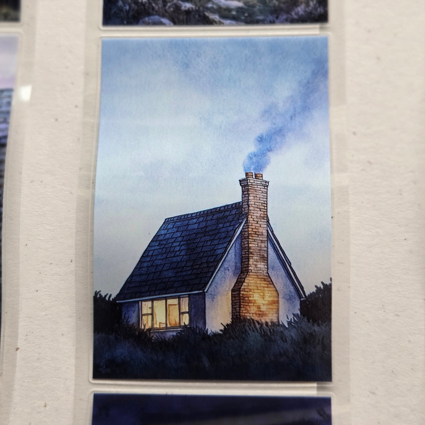 London Gifties Twilight Evening Cottages 6cm kiss cut PET tape