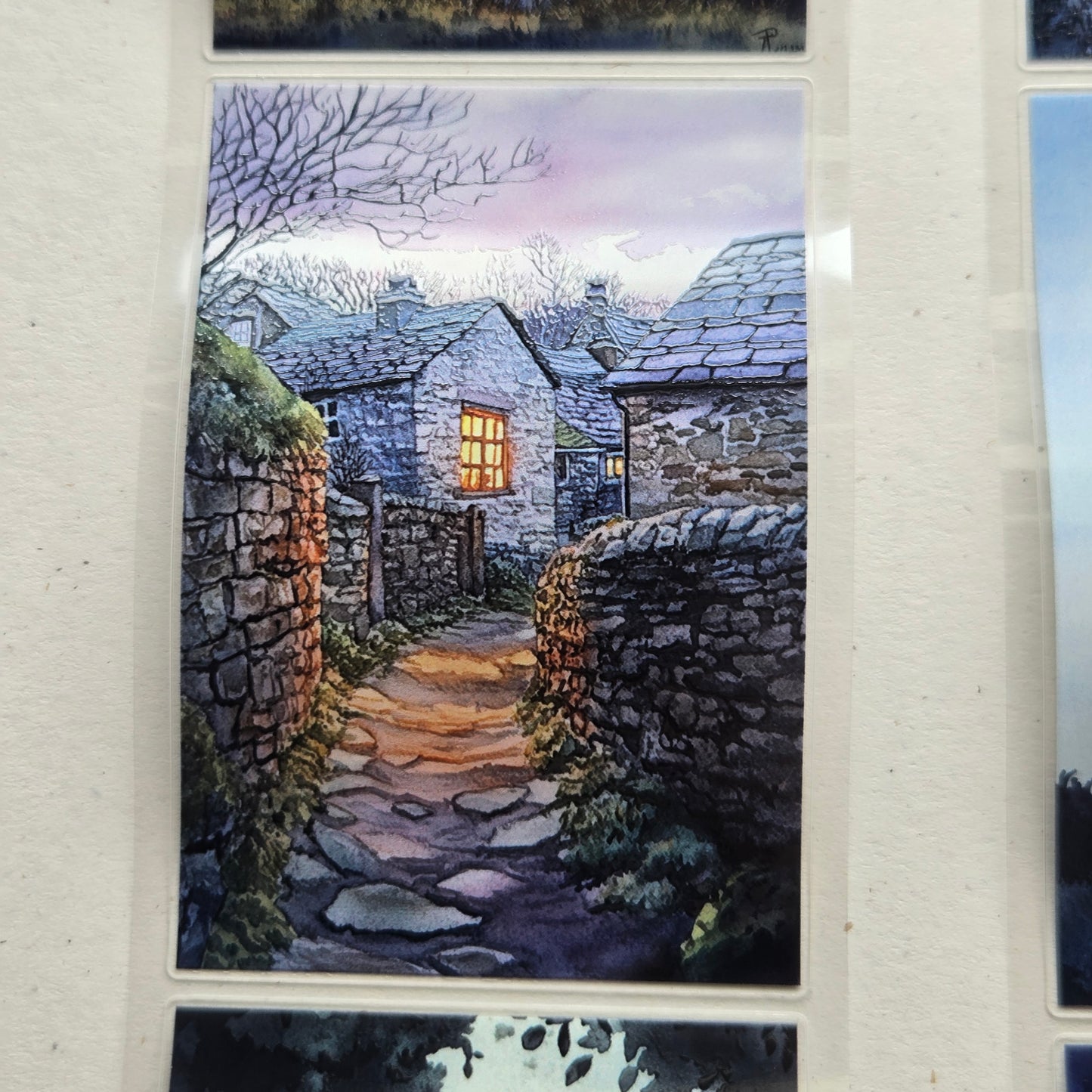 London Gifties Twilight Evening Cottages 6cm kiss cut PET tape