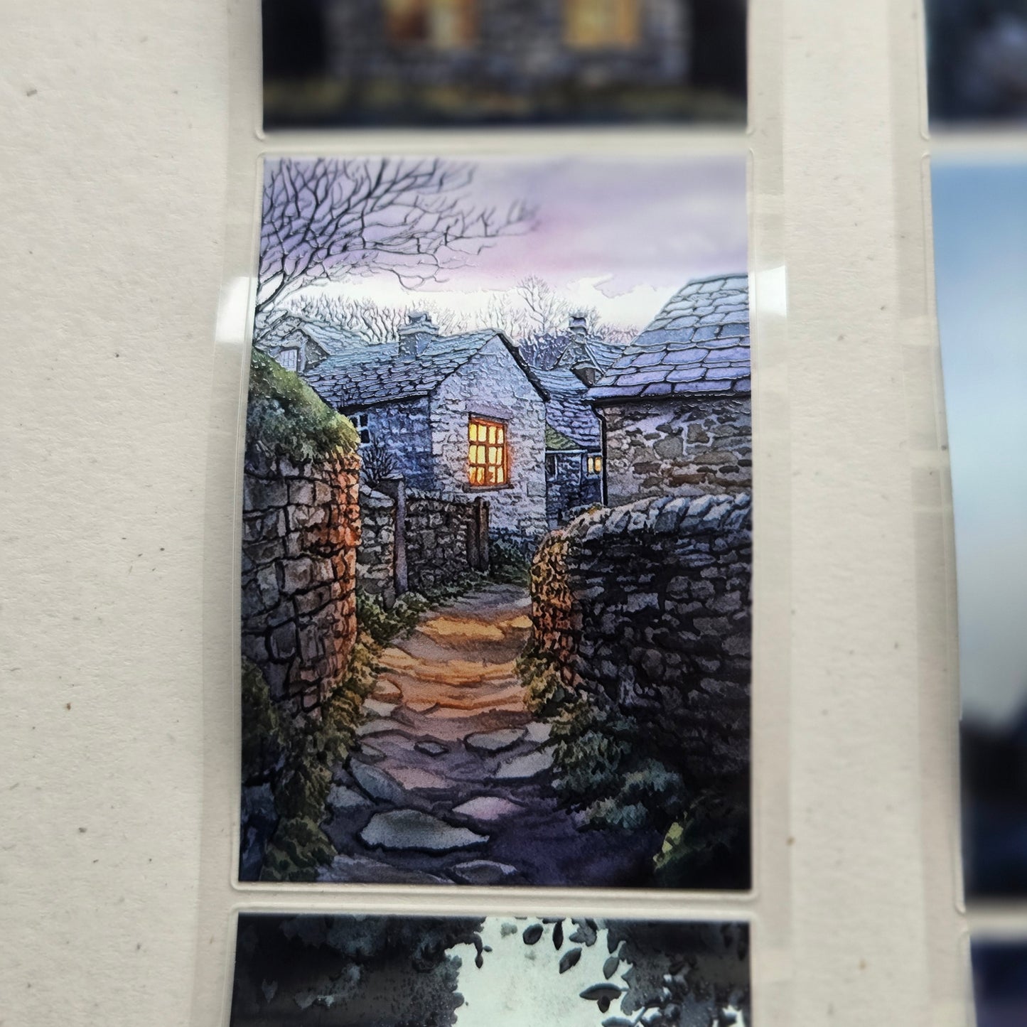 London Gifties Twilight Evening Cottages 6cm kiss cut PET tape