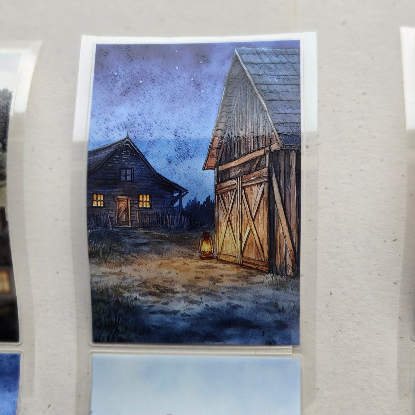 London Gifties Twilight Evening Cottages 6cm kiss cut PET tape