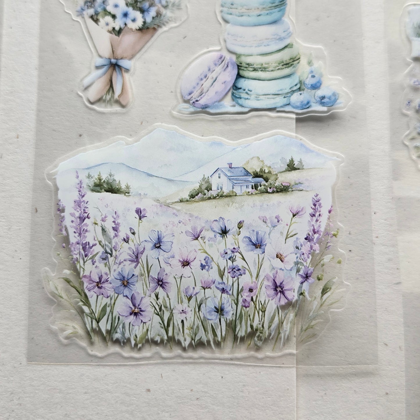 London Gifties The Colour of Forget-Me-Nots Time 7cm kiss cut PET tape
