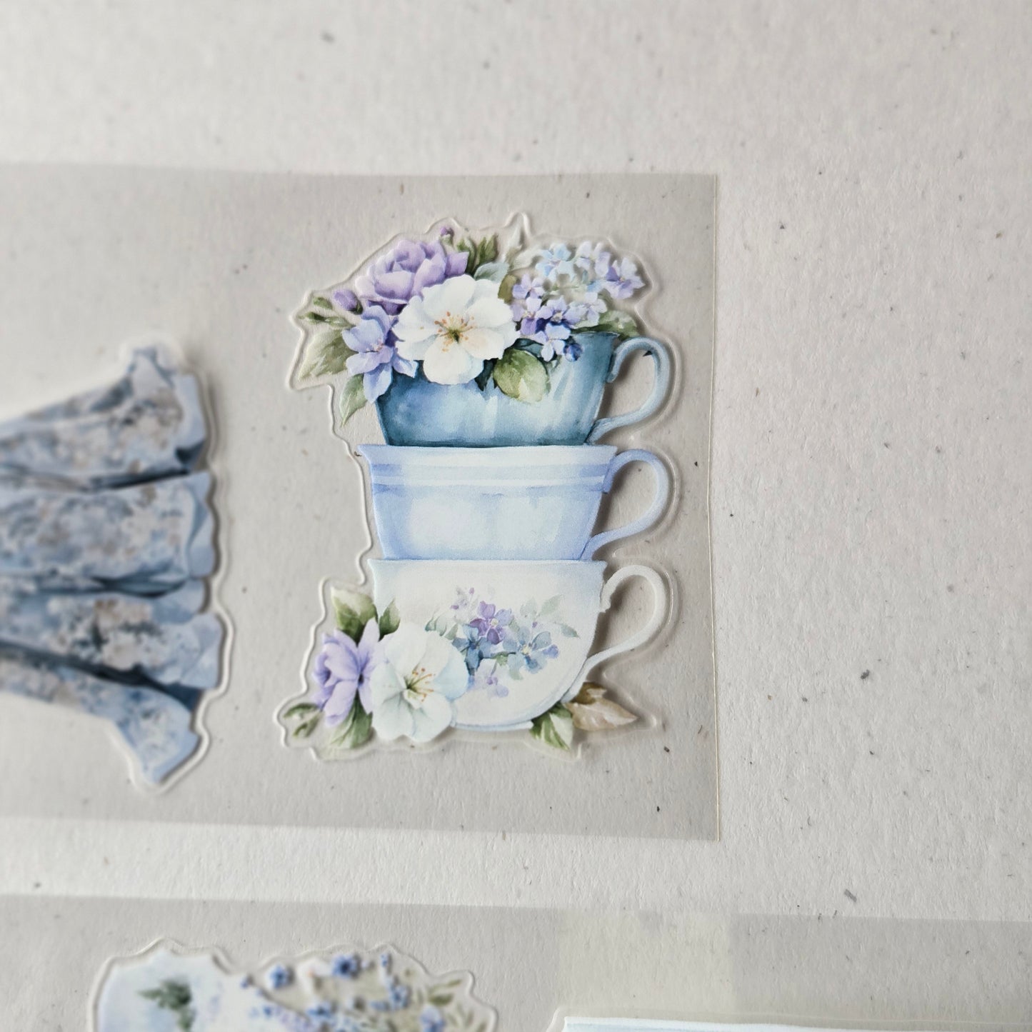 London Gifties The Colour of Forget-Me-Nots Time 7cm kiss cut PET tape