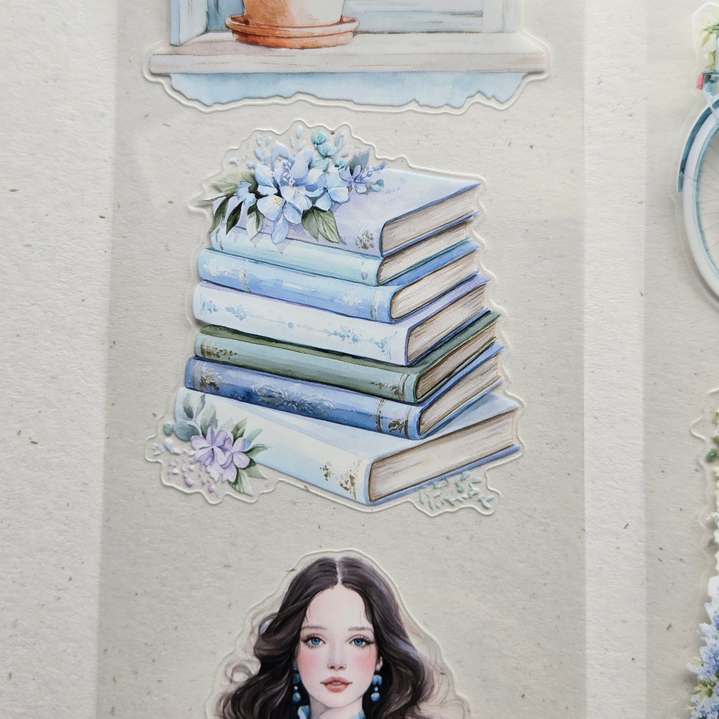 London Gifties The Colour of Forget-Me-Nots Time 7cm kiss cut PET tape