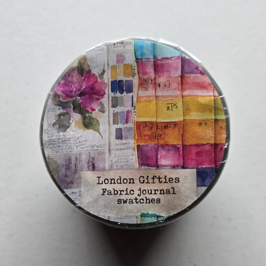 London Gifties Fabric Journal Swatches 6cm kiss cut PET tape