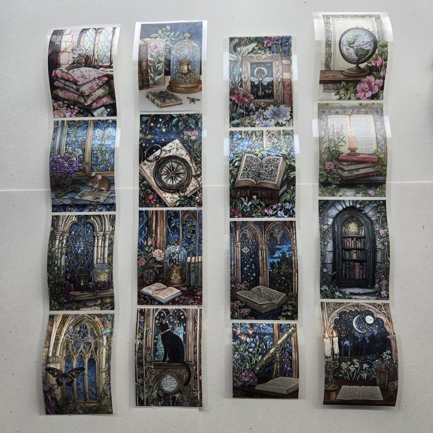 London Gifties Enchanted Secret Castle Dwellers 6cm kiss cut PET tape