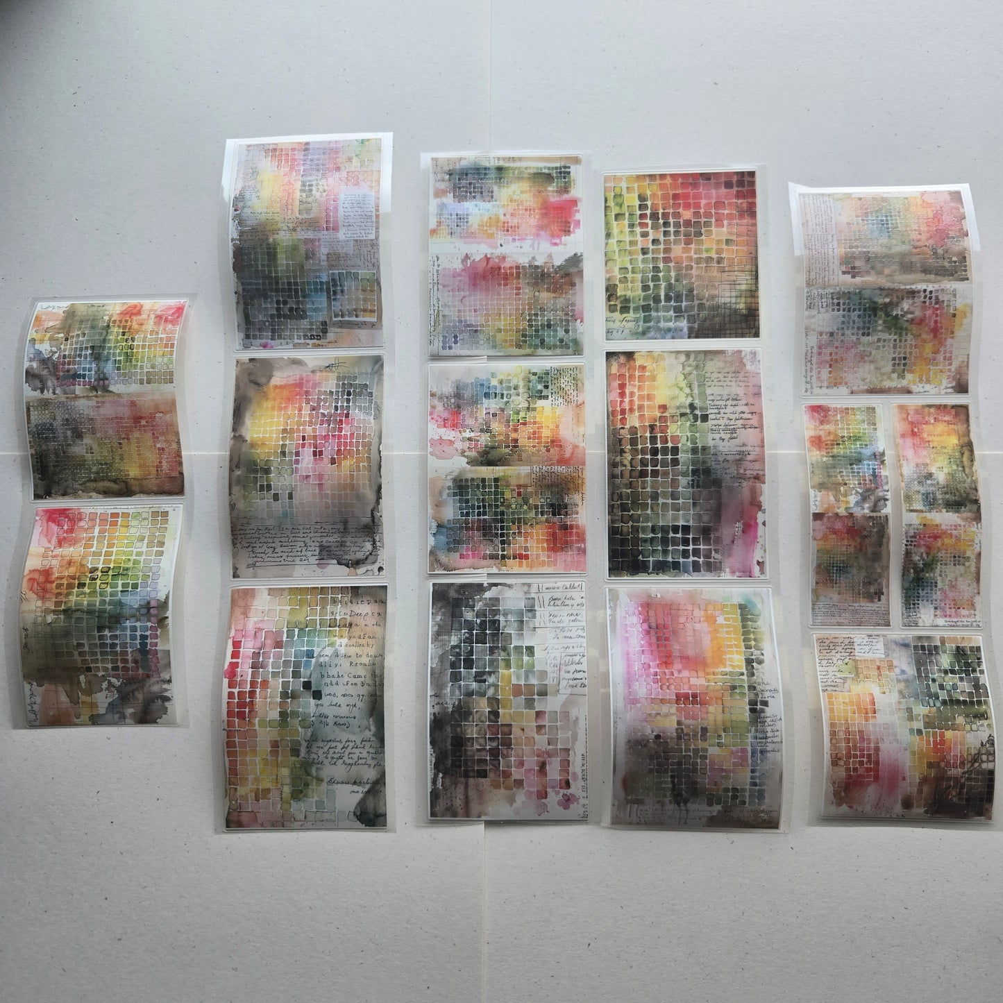 London Gifties Watercolour Swatches II 7cm kiss cut PET tape