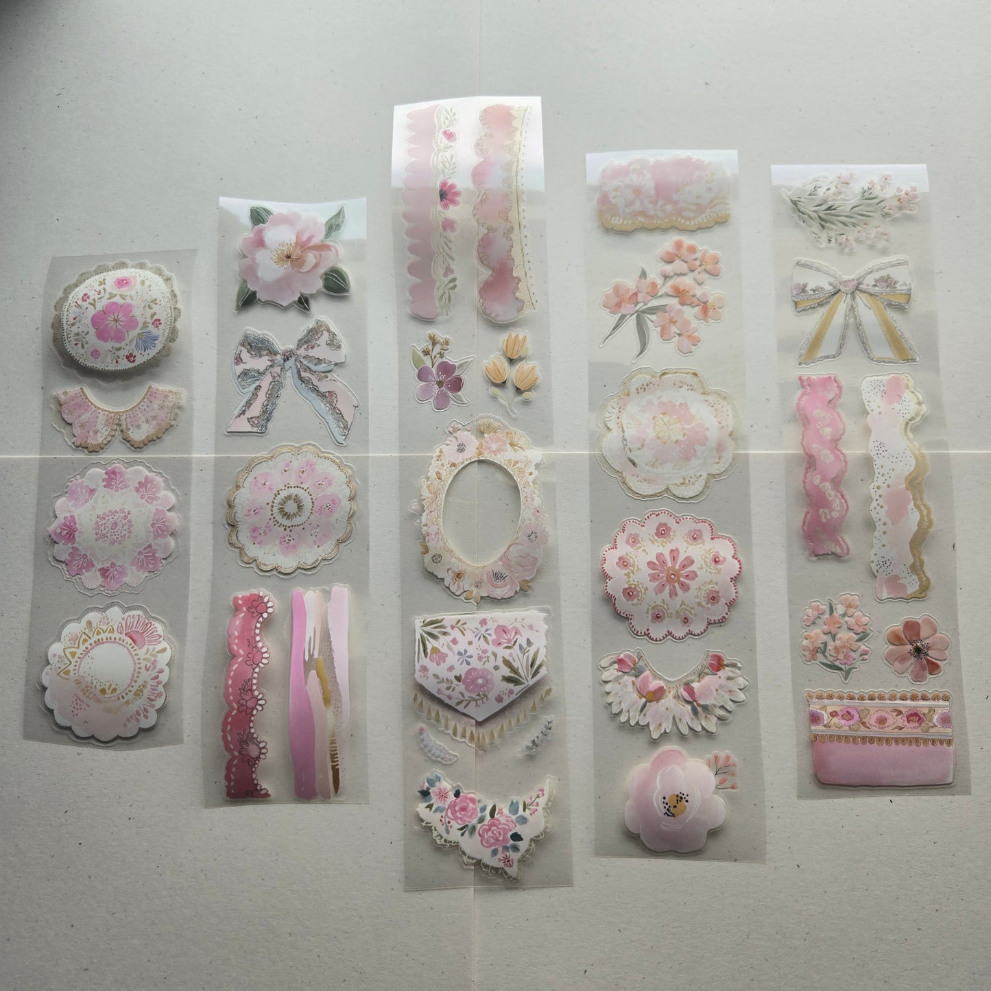 London Gifties Blush Lace & Details 6cm kiss cut PET tape