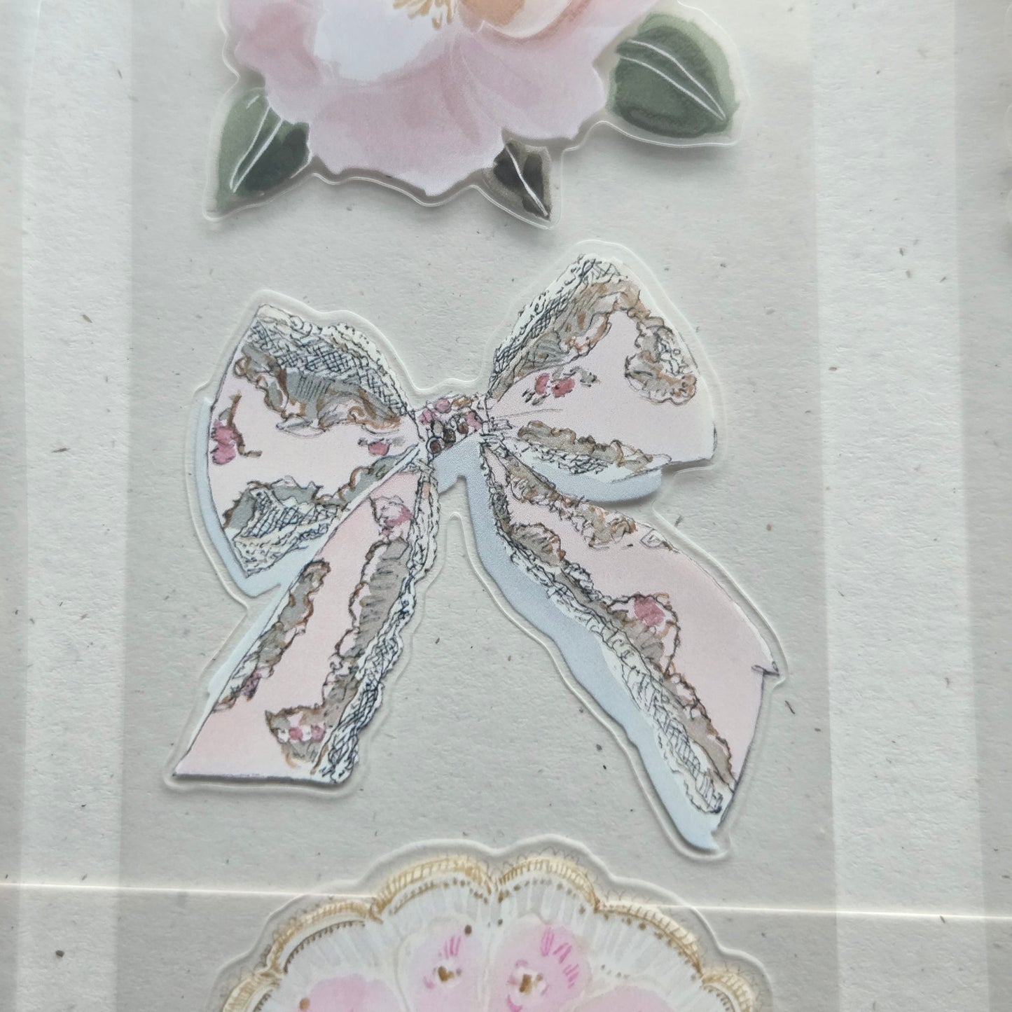 London Gifties Blush Lace & Details 6cm kiss cut PET tape