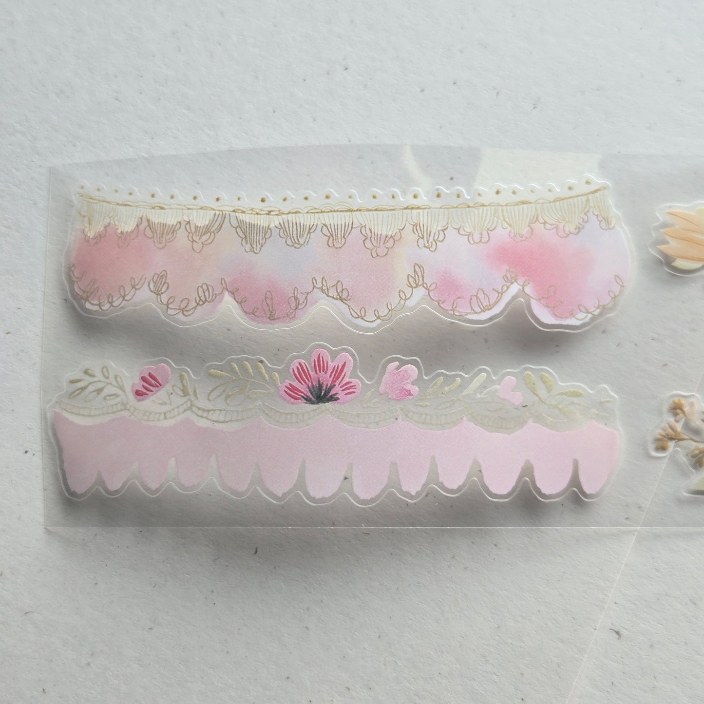 London Gifties Blush Lace & Details 6cm kiss cut PET tape