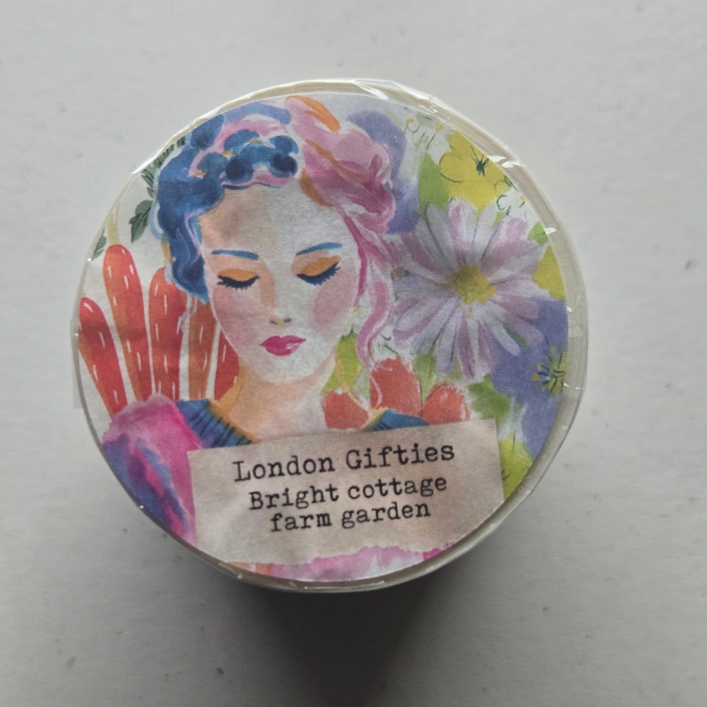 London Gifties Bright Cottage Farm Garden Stamps kiss-cut raised 3D gloss 6cm wide