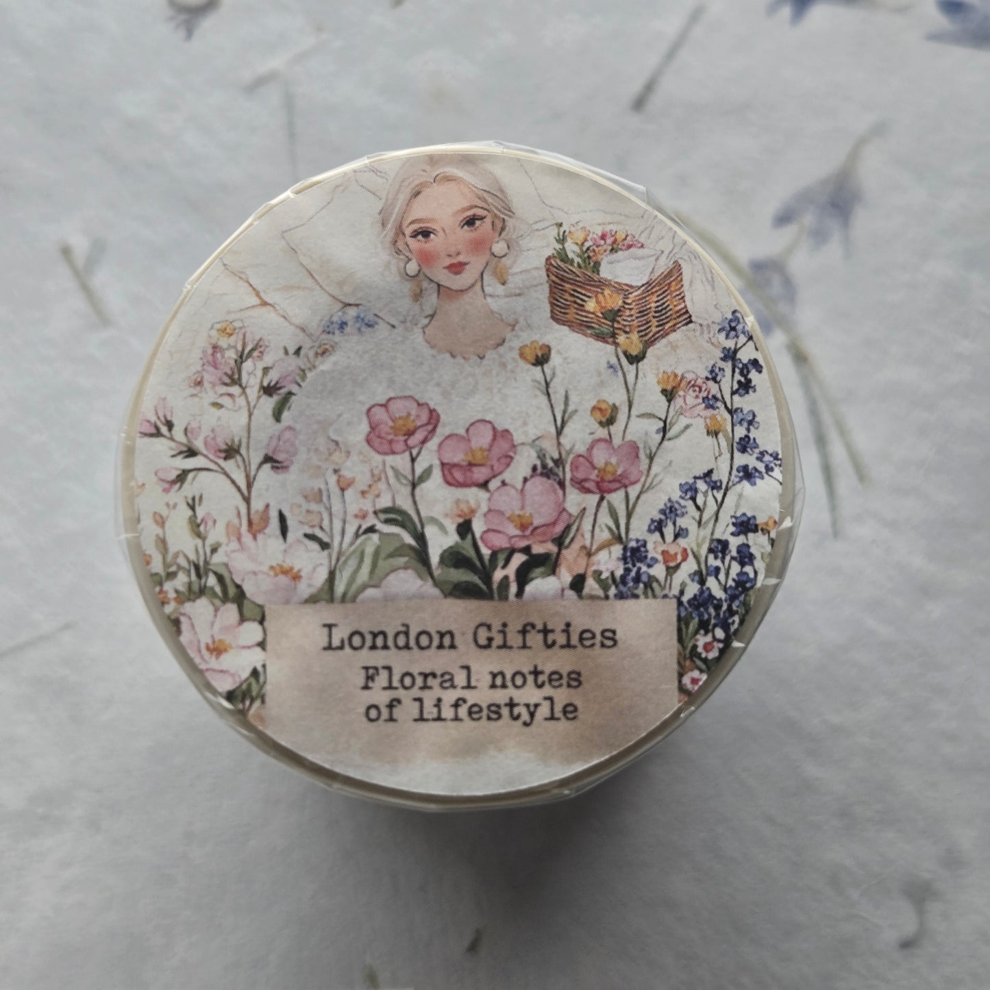 London Gifties Floral Notes of Lifestyle kiss-cut raised 3D gloss 7cm wide