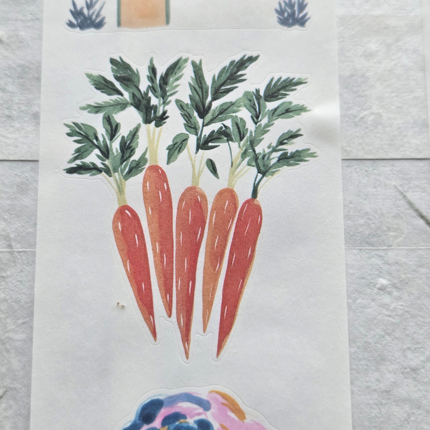 London Gifties Bright Cottage Farm Garden Stamps kiss-cut raised 3D gloss 6cm wide