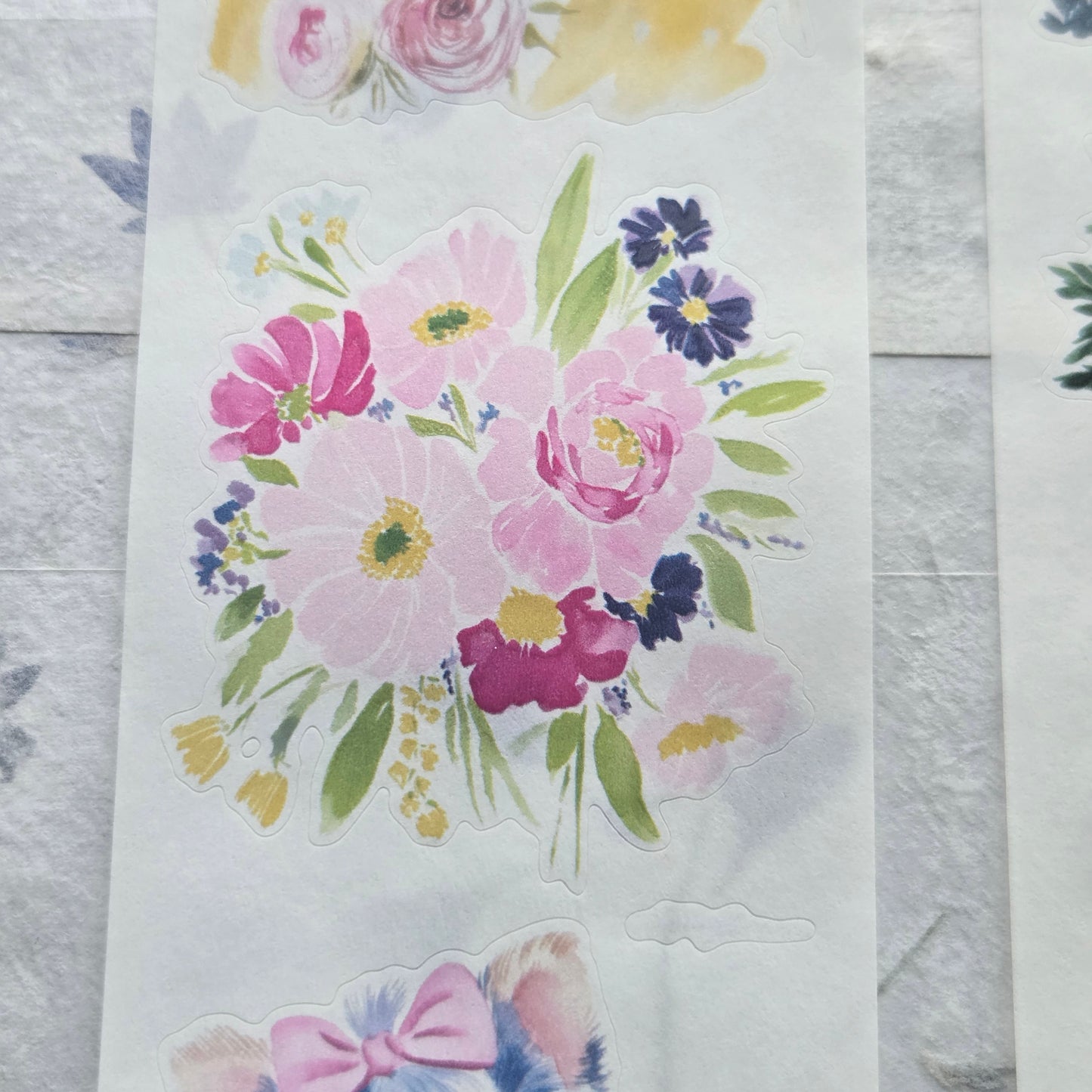 London Gifties Bright Cottage Farm Garden Stamps kiss-cut raised 3D gloss 6cm wide